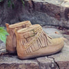 Vintage Suede Short Tassel Boots