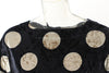 Loose Polka Dot Gold Two Tone Diamond Velvet Dress