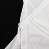 Cotton White Cross Asymmetric Cardigan Top