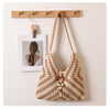 Grandmother Grid Straw Bag