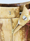 Snakeskin Leather Jacket & Flared Pants