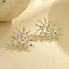Twisted Sunflower Earrings