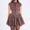 Leopard Backless Sweet Spicy A Line Dress