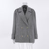 Casual Laid Back All Match Mid Length Wool Blazer