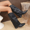 Retro Rivet High Top Western Cowboy Boot