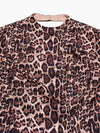 Leopard Backless Sweet Spicy A Line Dress