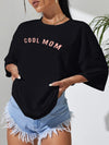 Cool Mom Casual Black T Shirt