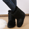 Plush Mid Calf Length Snow Boots