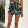 Leopard Drawstring Sports Shorts