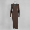 Solid Color Knitwear Dress