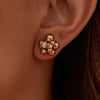 Bead Flower Stud Earrings