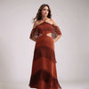 Strapless Bandage Tassel Maxi Dress