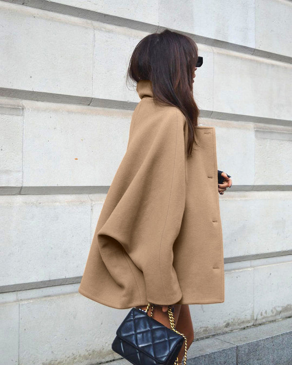 Brown Batwing Cardigan Coat