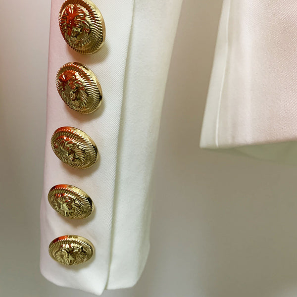 Blazer Metal Lion Head Buckle Blazer