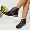 Western Pointed Toe Chunky Heel Martin Boots