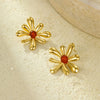 Exquisite Natural Stone Studs Earrings