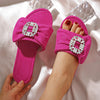 Rhinestone Buckle Sandals