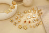 Floral Pearl Stud Earrings