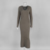 Solid Color Knitwear Dress
