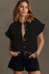Linen Pleated Shirt