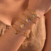 Water Drop Crystal & Pearl Charm Bracelet