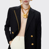 Gold Button Blazer