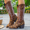 Leopard Western Cowboy Boot