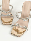 Fairy Crystal Square Toe Sandals