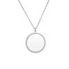 Round Inlaid Zircon Necklace