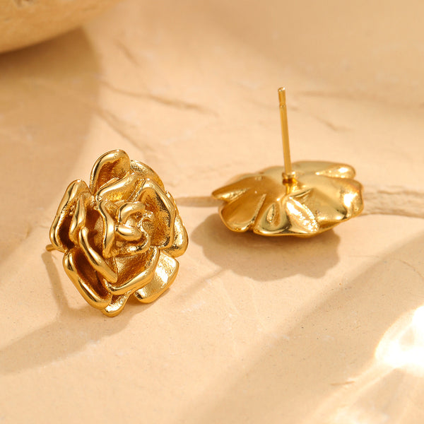 Exquisite 18K Rose Studs