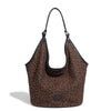 Retro Leopard Large Tote Bag