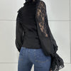 Dark Palace Lace Stitch Shirt
