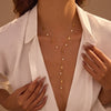 Tassel Pearl Y Word Chain Necklace