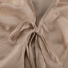 Casual Ruffled V Neck Lace Up Top & Loose Wide Leg Pants