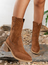 Retro Mid Calf Western Cowboy Boot