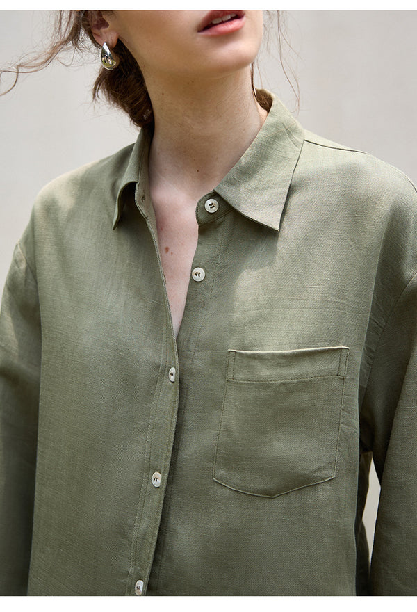 Tencel Linen Natural Texture Shacket