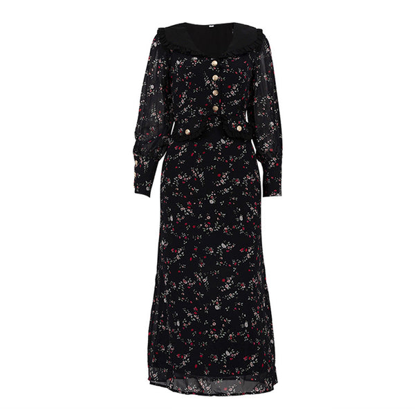 Ruffled Retro French Dress