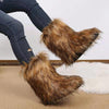 Plush Mid Calf Length Snow Boots