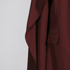 Solid Shawl Long Trench Coat