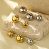 Silver & Gold Multi Crystal Earrings