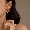 Exquisite Natural Stone Studs Earrings