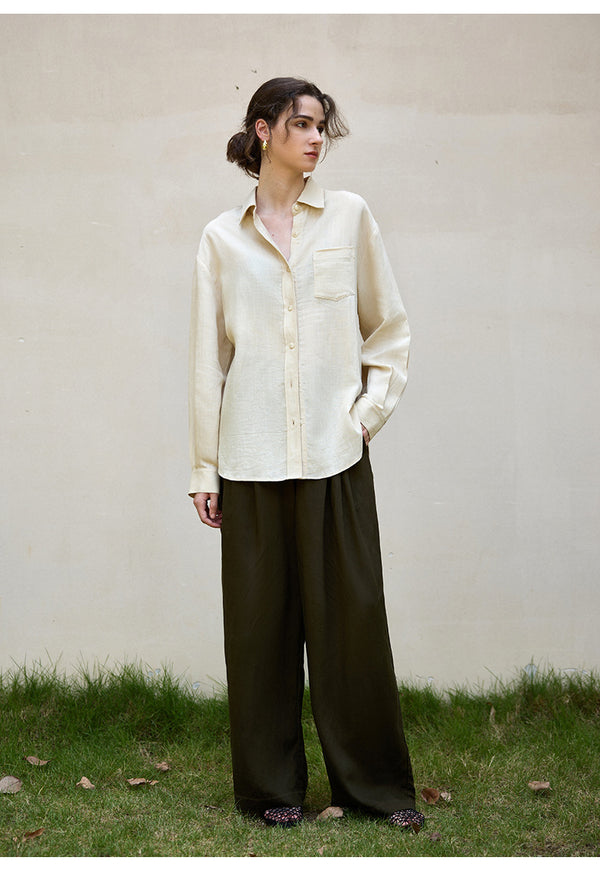 Tencel Linen Natural Texture Shacket