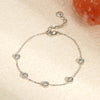 Channel Set Crystal Bracelet