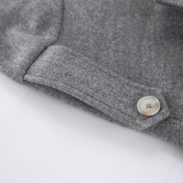 Casual Laid Back All Match Mid Length Wool Blazer