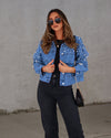 Cocoa Yacht Club Beads Loose Denim Jacket