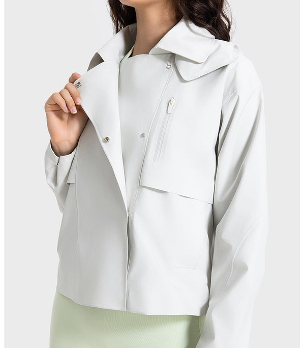 Removable Hooded Windbreaker Sports Jacket