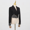Rhinestone Short Blazer