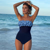 Contrast Floral One Piece Swimsuit