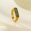 Vintage Inlaid Natural Stone Ring