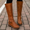Leather Knight Boots